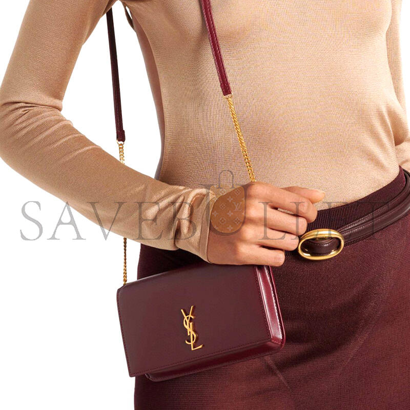 Y*L cassandre phone holder in smooth leather 635095 (18*11*2.5cm)